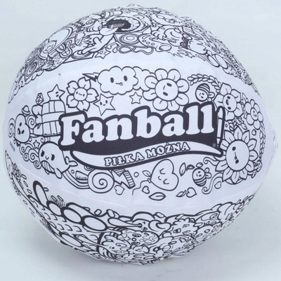 Top frymëz për kalamaj Epee Fanball, 28 cm, i bardhë për me e ngjyros
