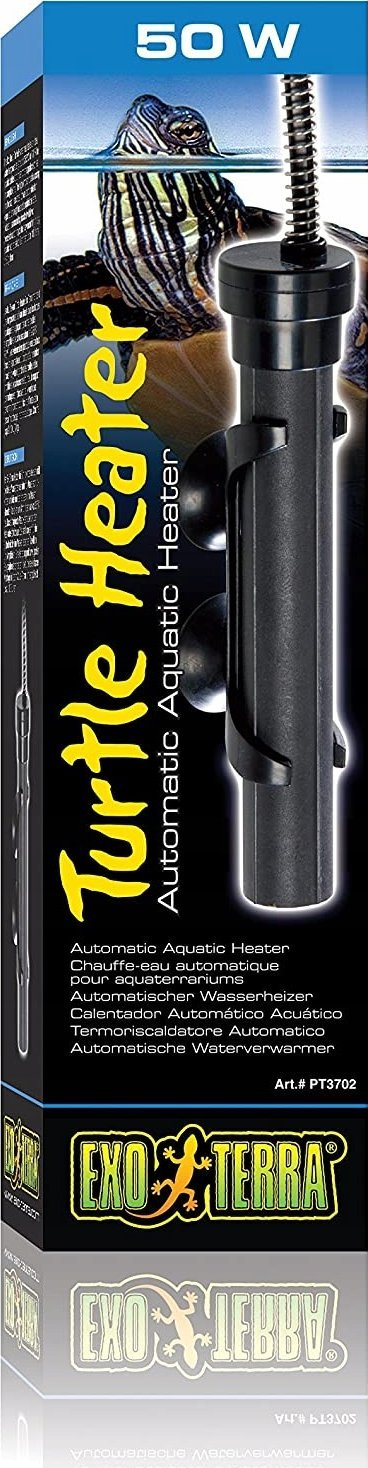 Ngrohës për akuarium me breshka Exo Terra Turtle Heater, 50W, me vetërregullim, i zi