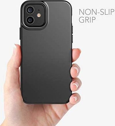 Mbulesë telefoni Tech21 Evo Slim për iPhone 12 Pro Max, profil i hollë, mbrojtje nga goditjet, e zezë