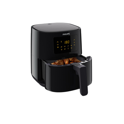 Fritezë me ajër Philips AirFryer Compact Spectre HD9252/90, 4.1L, ekran me prekje, e zezë