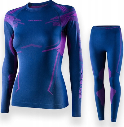 Bluzë termoaktive Brubeck LS15690 për gra, DRY, madhësia S, blu lejla