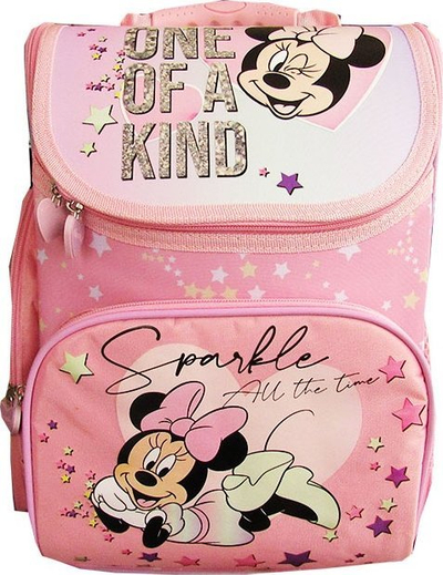 Çantë shpine St.Majewski Minnie Mouse, për në shkollë, ergonomike, rozë
