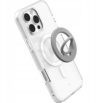 Mbajtëse telefoni Spigen Dual Pop MagSafe, magnetike, gri