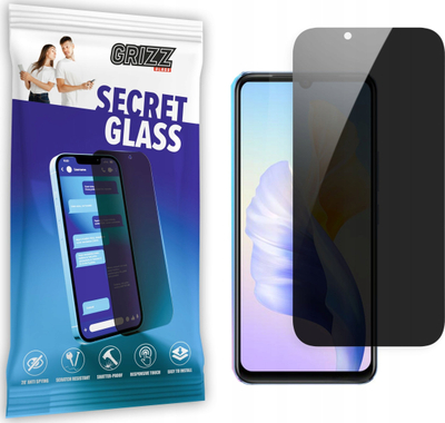 Xham mbrojtës privat Grizz SecretGlass për Vivo V23e 5G, ruan privatësinë, prerje fiks, transparent