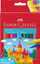 Markera me majë Faber Castell, set 12 ngjyra, në kuti kartoni, shumëngjyrëshe