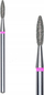 Freza për thonj Diamond Nail Drill Bit Flame FA10R021/8, diametër koke 2.1 mm, pjesë punuese 8 mm, kokë e kuqe