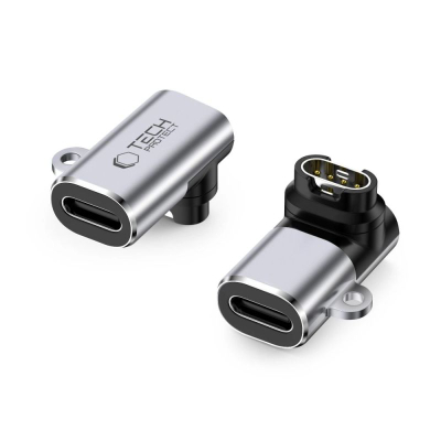 Adapter karikimi Tech-Protect Ultraboost, USB‑C në Garmin, 5W, gri