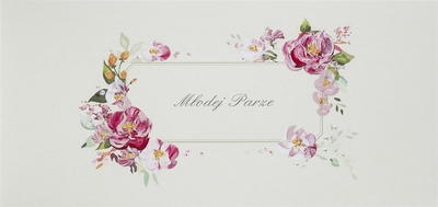 Karton urimi Mak Wedding Card DL S39, dasëm, për çiftin e ri