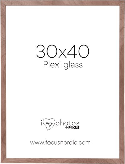 Kornizë fotosh Focus Soul Walnut, 30x40 cm, plexi glass, ngjyrë arre