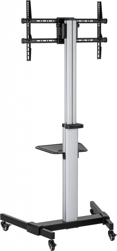 Мобилна стойка за ТВ Art S-11-AL, 37-86\", 50kg, VESA 600x400, црно сребрена