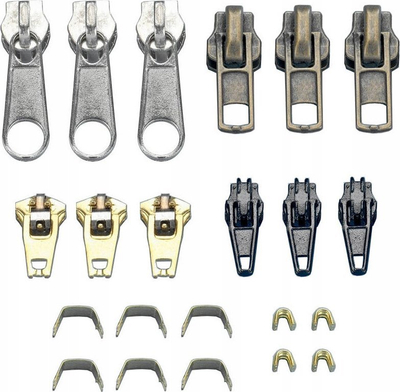 Set për ndreqje zinxhiri Zipper Repair Kit, me shumë pjesë, universal