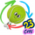Top lojrash XQMax Emoji Tennis Ball, 23cm, prej gome, shumëngjyrësh
