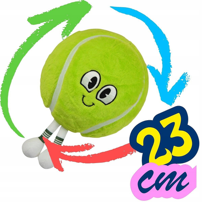 Top lojrash XQMax Emoji Tennis Ball, 23cm, prej gome, shumëngjyrësh