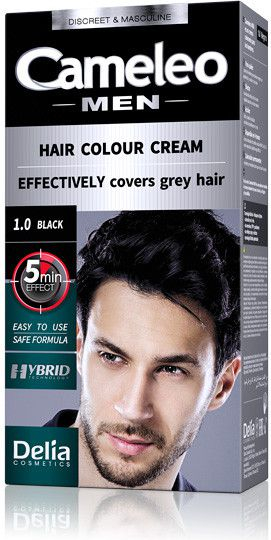 Delia Cameleo Men Перманентна Крем Боја за Коса, Црна