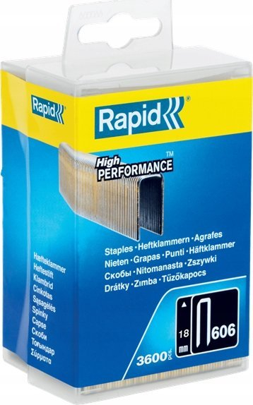 Kapëse zyre Rapid Stapling, 3600 copë, metal, ngjyrë metal