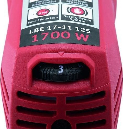 Makinë gërryese këndore Flex LBE17-11, 1700W, disk 125mm, e kuqe