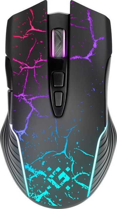 Maus gaming Defender 52557, wireless, LED RGB, i zi