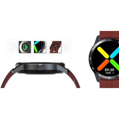 Smartwatch G.Rossi SW018-4, ekran 1.28", IP68, i kuq