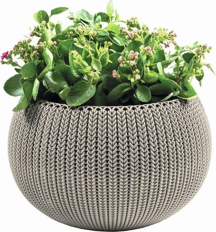 Vazo varëse Keter Cozy M Dune, plastike, bezhë