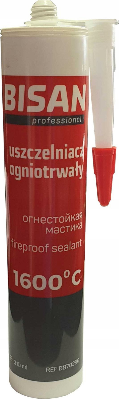Silikon zjarri Bisan, 310ml, rezistent deri 1600°C, i zi