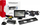 Set sensorësh parkimi TFT01, ekran 4.3", kamerë HD-402-LED, i zi