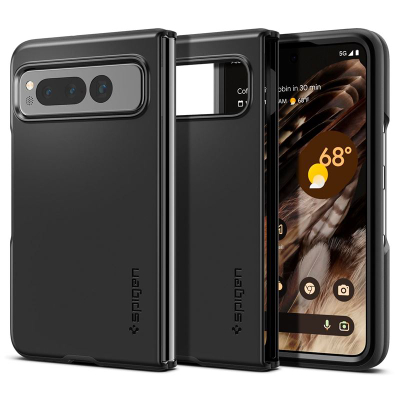 Mbështjellës për Google Pixel Fold Spigen Thin Fit, i zi