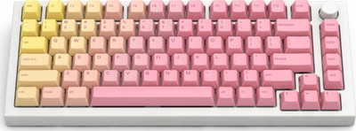 Keycaps GPBT Grapefruit, profil Cherry, PBT, shumëngjyrësh