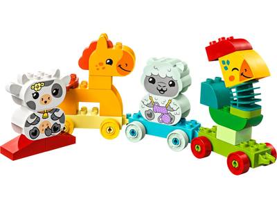 Lodra ndërtuese LEGO Duplo Animal Train 10412, set edukativ, 18 muaj+, shumëngjyrësh