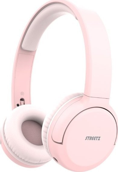 Kufje Bluetooth Streetz BT210 on-ear, wireless, me mikrofon, rozë