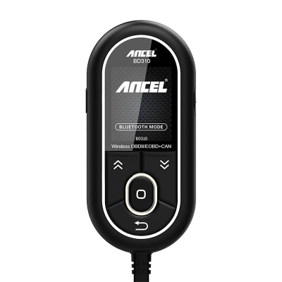 Skaner diagnostikues OBD2 Ancel BD310, wireless Bluetooth, për vetura, i zi