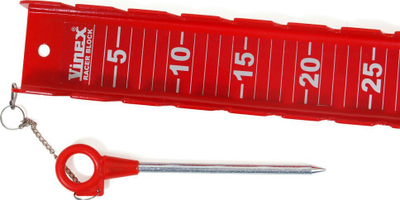 Bllok starti Vinex Racer Block VSB-08, 55 cm, 14 pozicione, i kuq