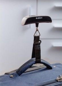 Peshore elektronike bagazhi Eldom WB10, deri 50kg, ekran LCD, e zezë
