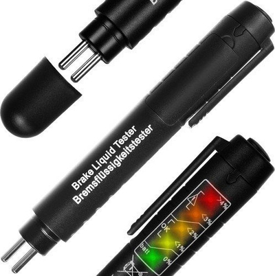 Testues për lëng frenash, 5 LED, 15 x 2.5 cm, i zi