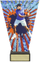 Trofe qelqi Glass Trophy Triumph, për gravurë, dizajn elegant transparent