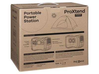 Преносна електрична станица ProXtend PX-500WPS, 500W, 614Wh, црна