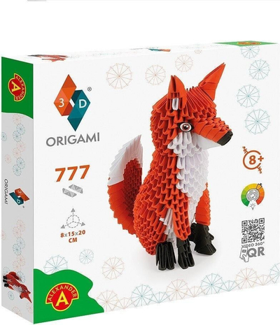Set kreativ origami 3D Alexander Fox ALEX, 777 pjesë, portokalli
