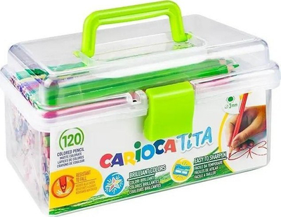 Lapsa me ngjyra Carioca Tita Classic, set me 120 ngjyra, me kuti për ruajtje