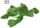Lodër pelushi Sun Day Frog Sound, 30 cm, me tinguj, jeshile