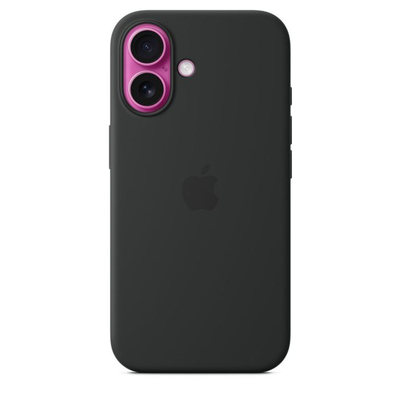 Apple iPhone 16 Silicone Case with MagSafe, Black