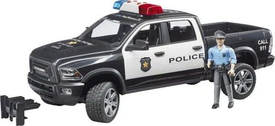 Играчка полициски автомобил Брудер РАМ 2500, размер 1:16, пластика, повеќебојна