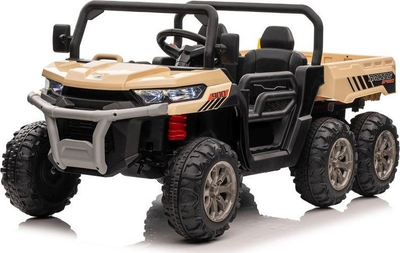 Makina elektrike për kalamaj Lean Toys XMX623B, 24V, dyvendëshe, ngjyrë e artë