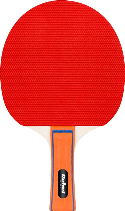 Set pingpongu Rebel Active, 2 raketa me rrjetë, 3 topa, shumëngjyrëshe