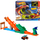 Сет за трка Hot Wheels Monster Trucks Crash Challenge Crocodile, камионче 1:64, писта за акробации, шарен