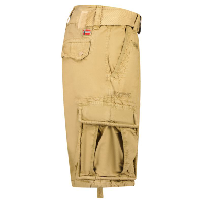 Pantallona të shkurtra Geographical Norway Pasteque EO 063, regular fit, 100% pambuk, bezhë