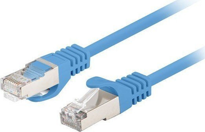 Set kabllosh rrjeti Lanberg Patchcord, CAT.6 FTP, 1m, 10 copë, blu