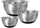 Set tasa çeliku Klausberg KB-7388, 3 copë, bazë silikoni, argjend