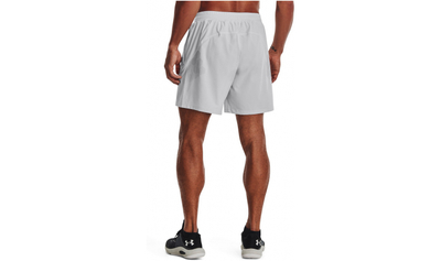 Shorta Under Armour Print Woven për meshkuj, material i lehtë, gri me print