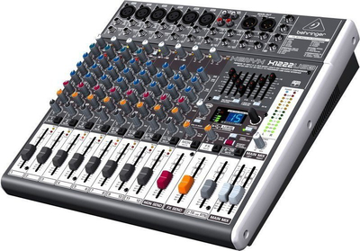 Аудио миксер Behringer Xenyx X1222USB, 12 канали, USB, сив