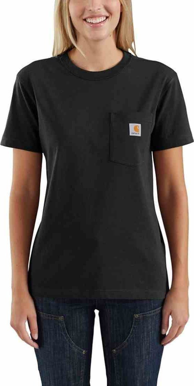 Женска блуза Carhartt WK87 Workwear Pocket, XSmall, црна