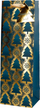 Qese dhurate për shishe vere, set 4 copë, 12x36x9cm, dizajn Krishtlindjesh, shumëngjyrëshe